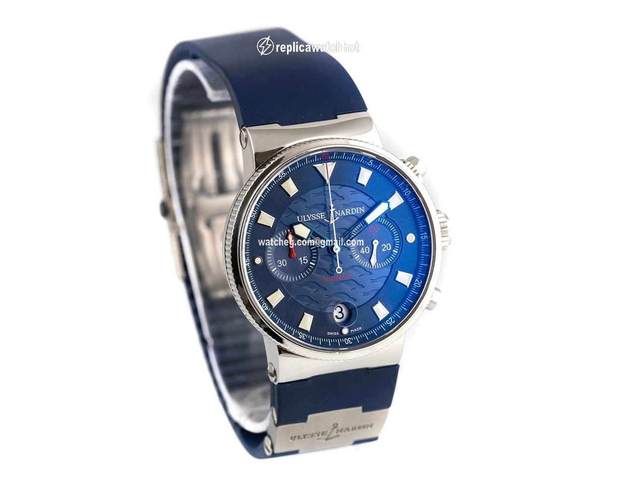 Ulysse Nardin Blue Seal Mens watch Unisex Automatic Steel 353-68LE-3 2