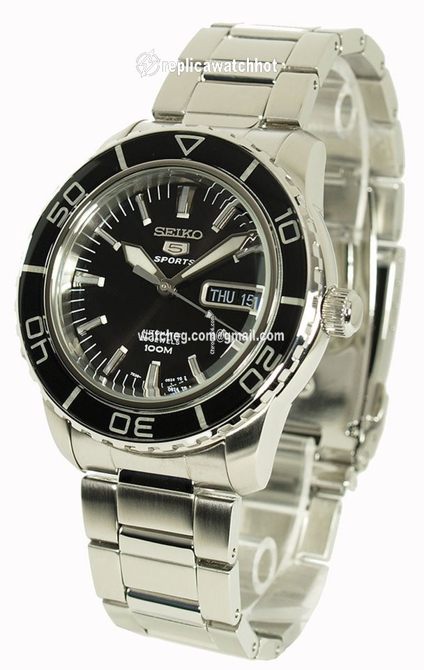 Seiko 5 Sports Mens watch Unisex Automatic Steel SNZH55J1 2