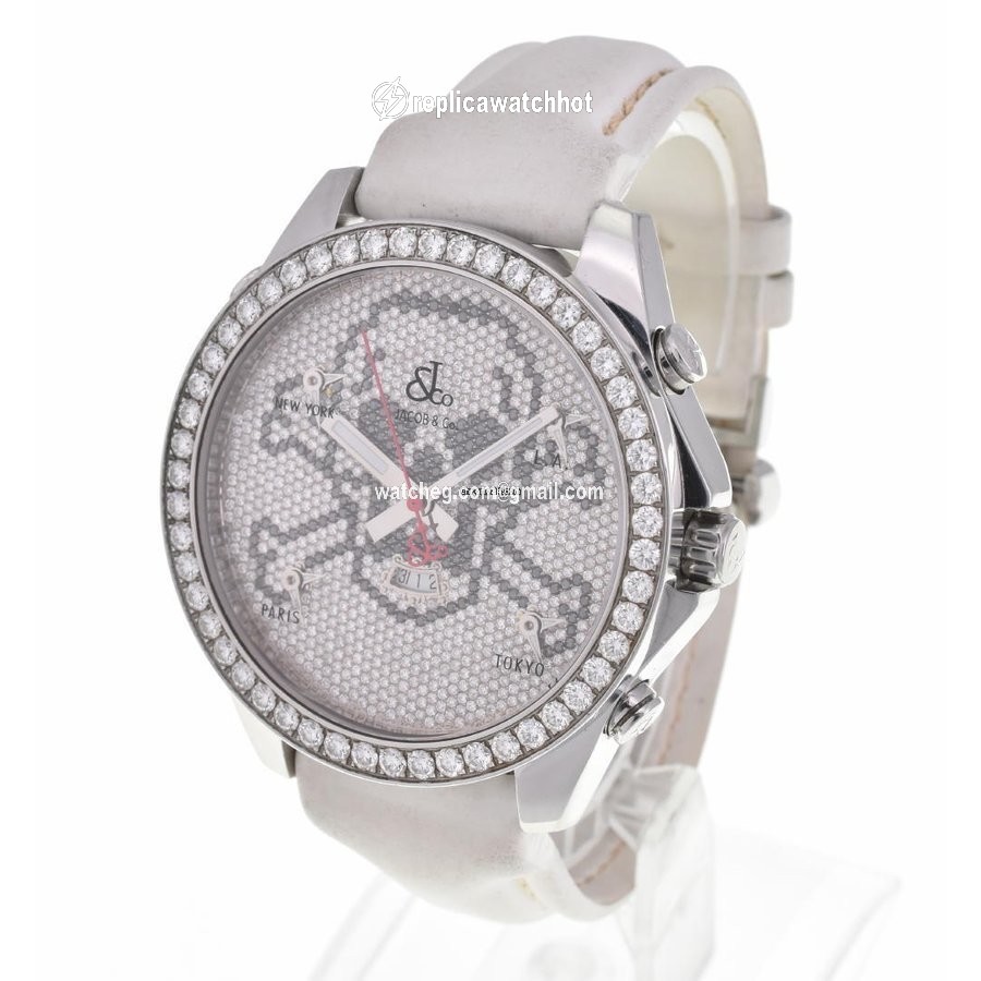 Jacob & Co. Mens watch Unisex Quartz Steel JC-SKULLD 2