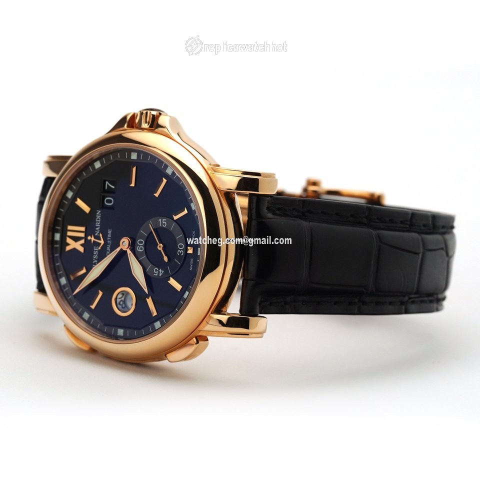 Ulysse Nardin Dual Time Mens watch Unisex Automatic Rose gold 246-55 32 2