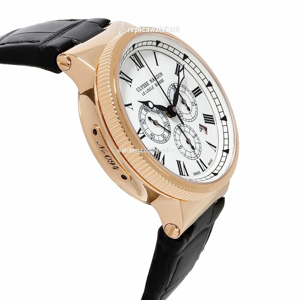 Ulysse Nardin Marine Chronograph Mens watch Unisex Automatic Rose gold 1506-150-3 LE 2