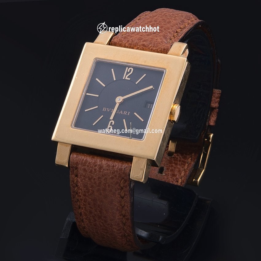 Bulgari Quadrato Womens watch Quartz Yellow gold SQ 27 GL 2