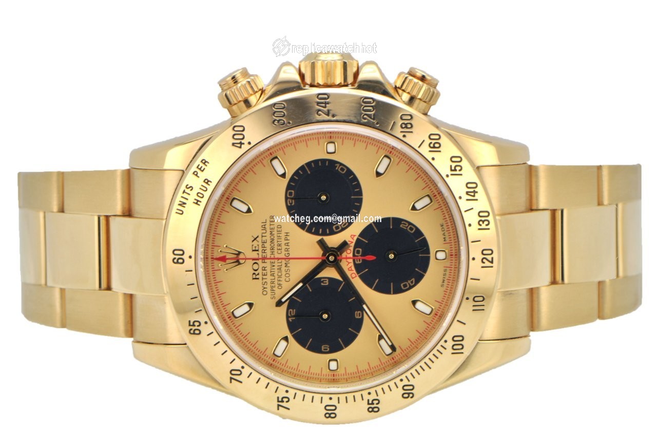 Rolex Daytona Mens watch Unisex Yellow gold Automatic 116528 pn 2