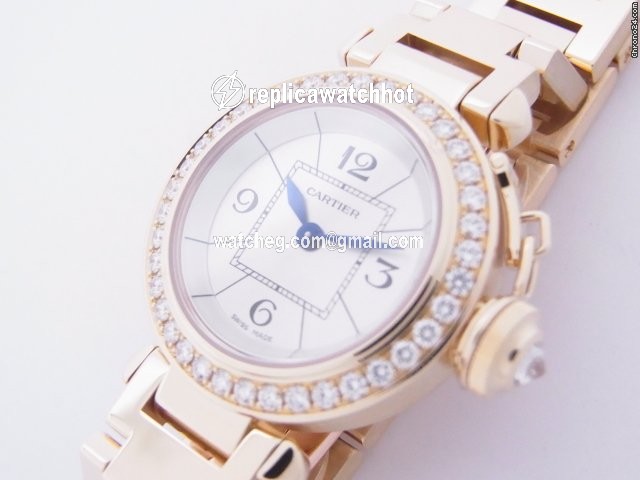 Cartier Pasha Womens watch Quartz Yellow gold WJ124014 2