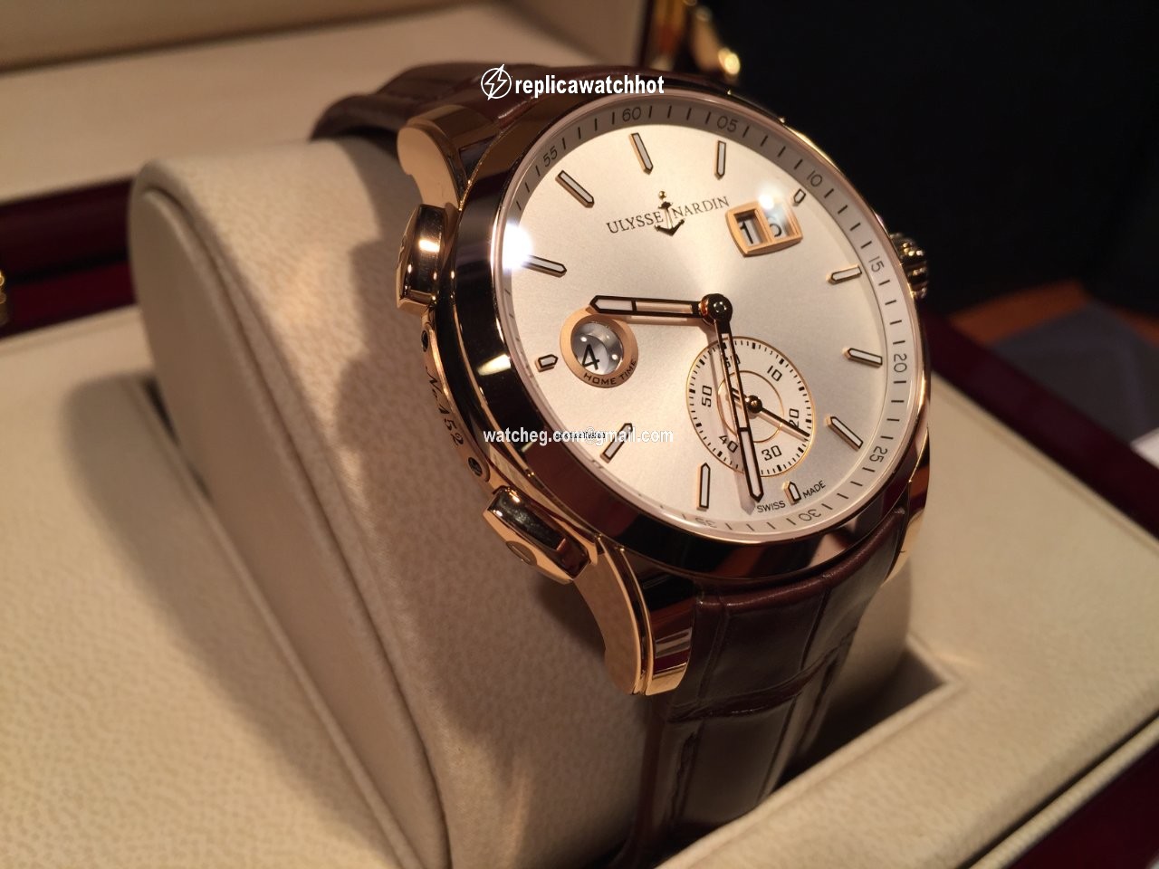 Ulysse Nardin Dual Time Mens watch Unisex Automatic Rose gold 3346-126 2