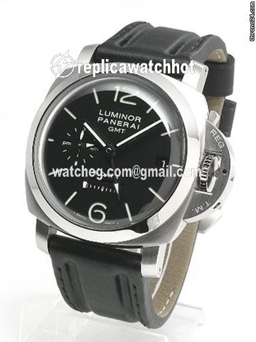 Panerai Luminor 1950 8 Days GMT Mens watch Unisex Manual winding Steel PAM 233 2
