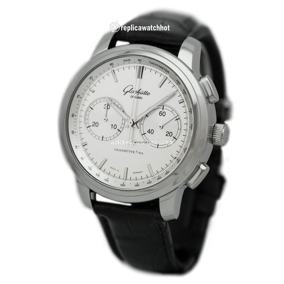 Glashtte Original Senator Chronograph XL Mens watch Unisex Automatic Steel 1-39-34-21-42-04 or 39-34-21-42-04 2