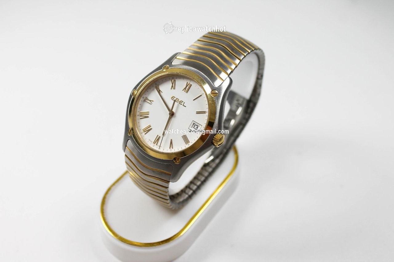 Ebel Classic Mens watch Unisex Quartz Gold Steel 1255F41 2