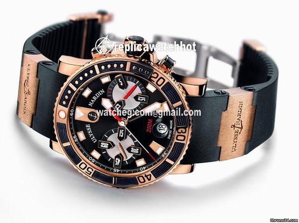 Ulysse Nardin Maxi Marine Diver Mens watch Unisex Automatic Rose gold 8006-102-3A 92 2