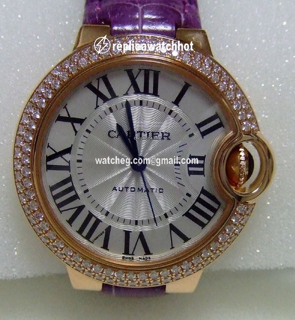 Cartier Ballon Bleu 33mm Womens watch Automatic Rose gold WE902036 2