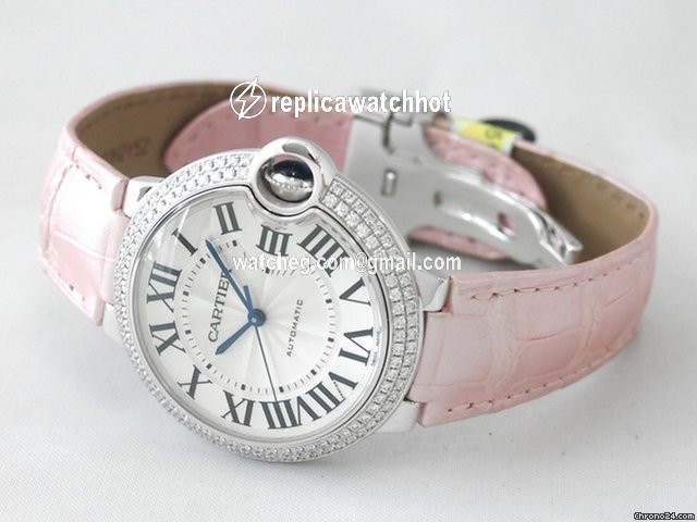 Cartier Ballon Bleu 36mm Womens watch Automatic White gold WE900651 2