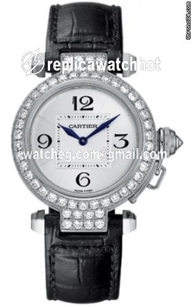 Cartier Pasha Womens watch Quartz White gold WJ11922G 2