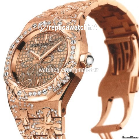 Audemars Piguet Royal Oak Lady Womens watch Quartz Rose gold 67617OR.ZZ.1235OR.01 2