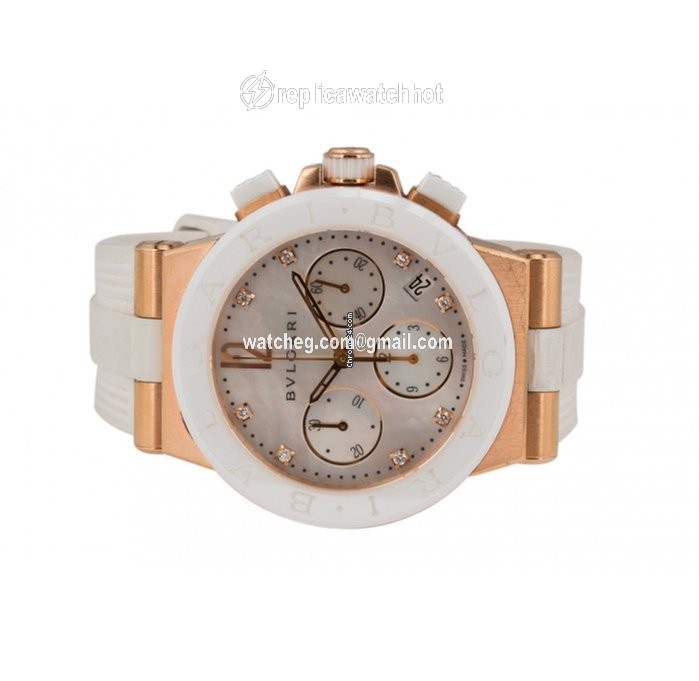 Bulgari Diagono Womens watch Automatic Rose gold DGP37WGCVDCH 8 2