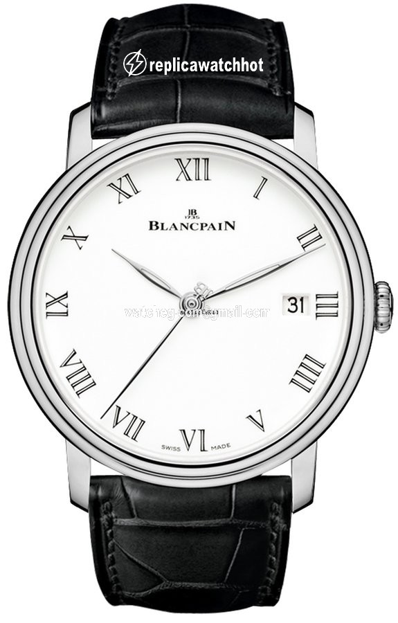 Blancpain Villeret Mens watch Unisex Automatic White gold 6630-1531-55B 2