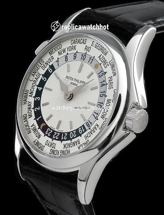 Patek Philippe World Time Mens watch Unisex Automatic White gold 5110G-001 2