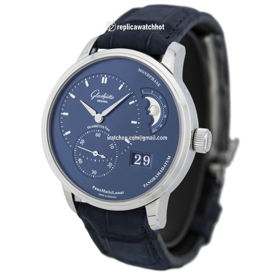 Glashtte Original PanoMaticLunar Mens watch Unisex Automatic Steel 1-90-02-46-32-30 or 90-02-46-32-30 2