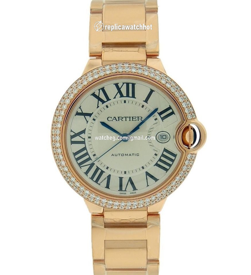 Cartier Ballon Bleu 42mm Mens watch Unisex Automatic Rose gold WE9008Z3 2