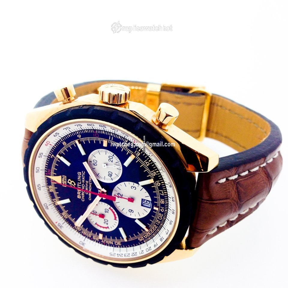 Breitling Chrono-Matic 49 Mens watch Unisex Automatic Red gold R1436002 B923 2