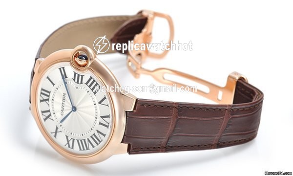 Cartier Ballon Bleu 44mm Mens watch Unisex Manual winding Rose gold W6920054 2