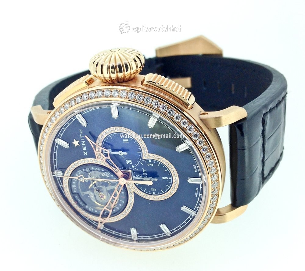 Zenith Pilot Type 20 Tourbillon Mens watch Unisex Automatic Rose gold 22.2430.4035 29C714 2