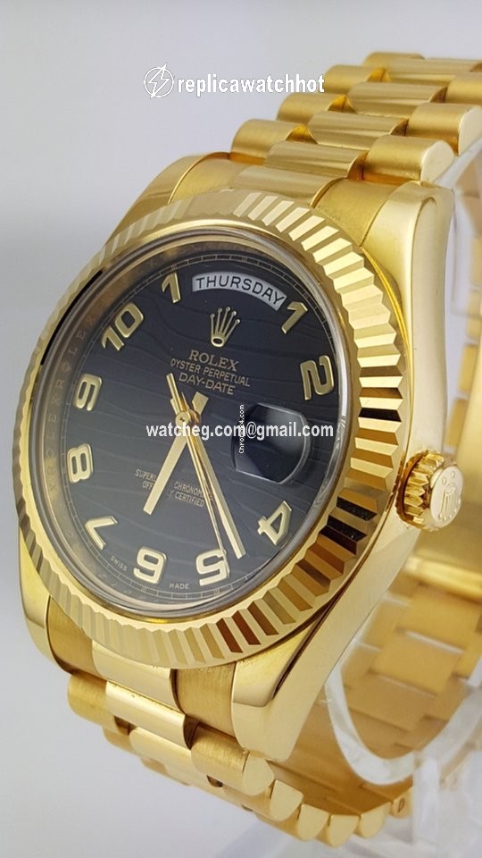 Rolex Day-Date II Mens watch Unisex Yellow gold Automatic 218238 bkwap 2