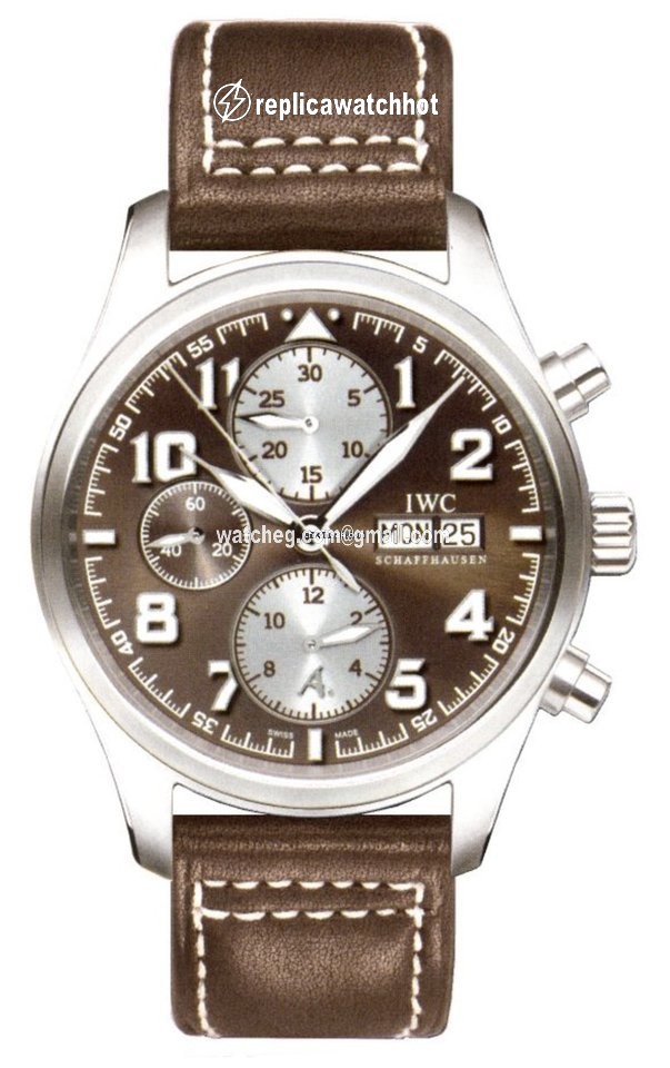 IWC Pilot Chronograph Mens watch Unisex Automatic White gold IW371708 2