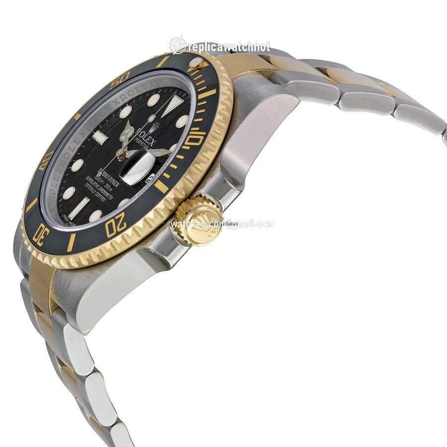 Rolex Submariner Date Mens watch Unisex Gold Steel Automatic 116613 bk 2