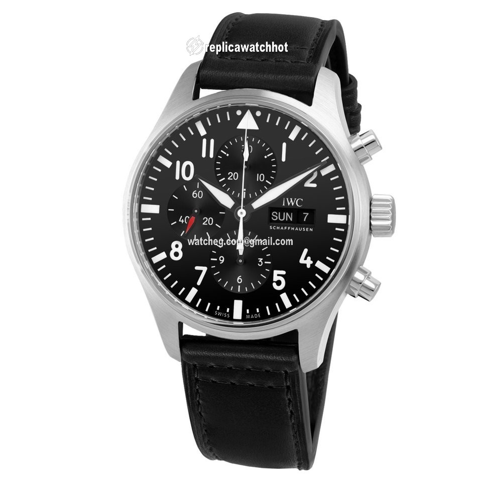 IWC Pilot Chronograph Mens watch Unisex Manual winding Steel IW377709 2