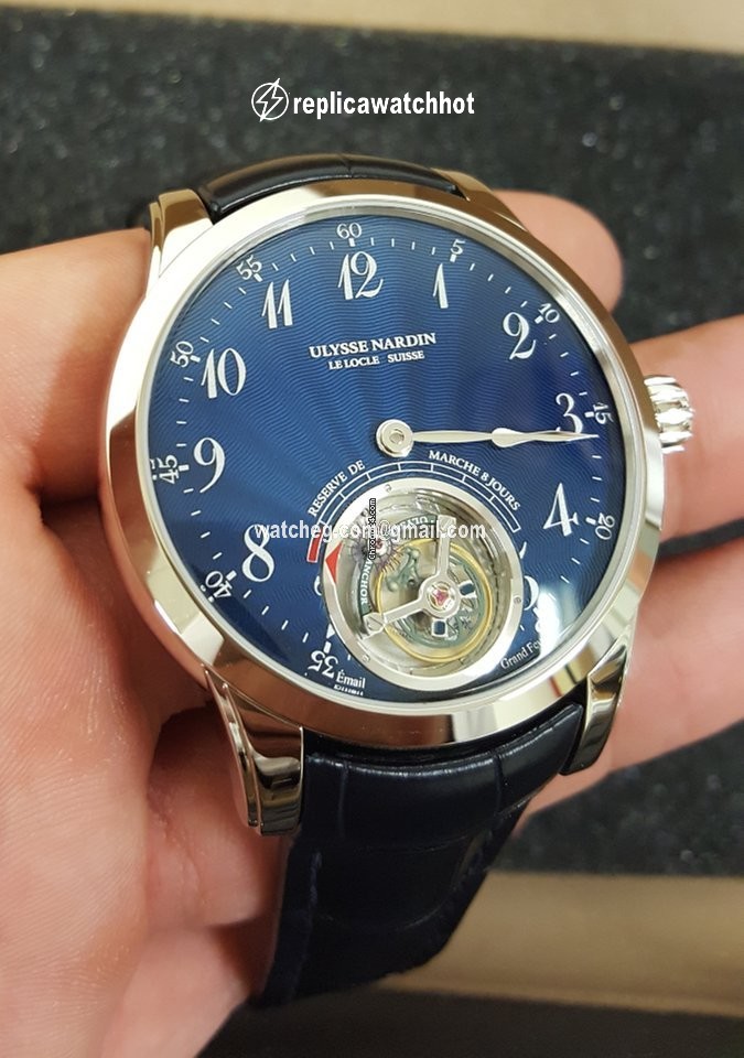 Ulysse Nardin Classic Ulysse Anchor Tourbillon Mens watch Unisex Manual winding White gold 1780-133 E3 2