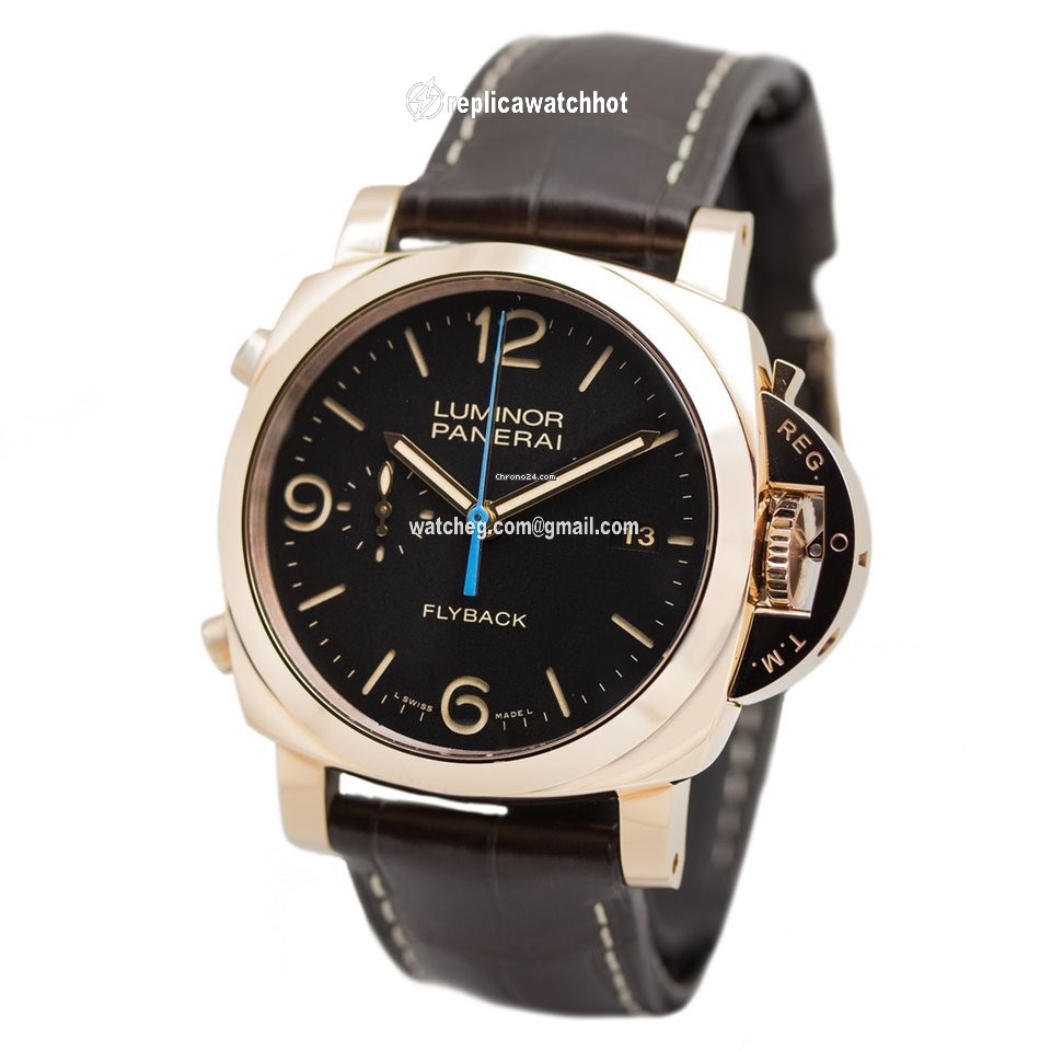 Panerai Luminor 1950 3 Days Chrono Flyback Mens watch Unisex Automatic Red gold PAM00525 or PAM525 2