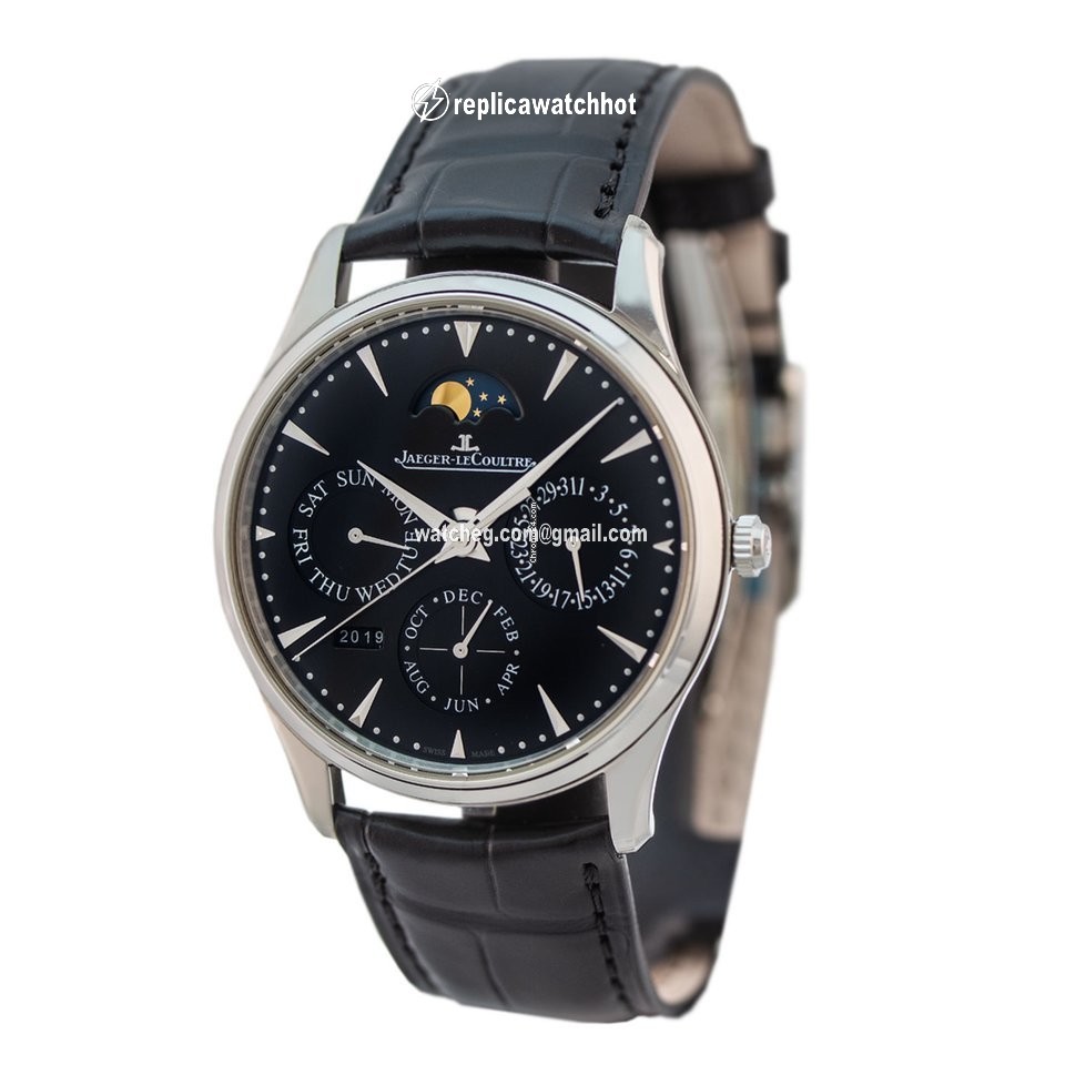 Jaeger-LeCoultre Master Ultra Thin Perpetual Mens watch Unisex Automatic Steel Q1308470 or 1308470 2