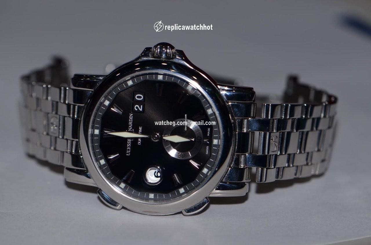 Ulysse Nardin Dual Time Mens watch Unisex Automatic Steel 243-55-7 91 2