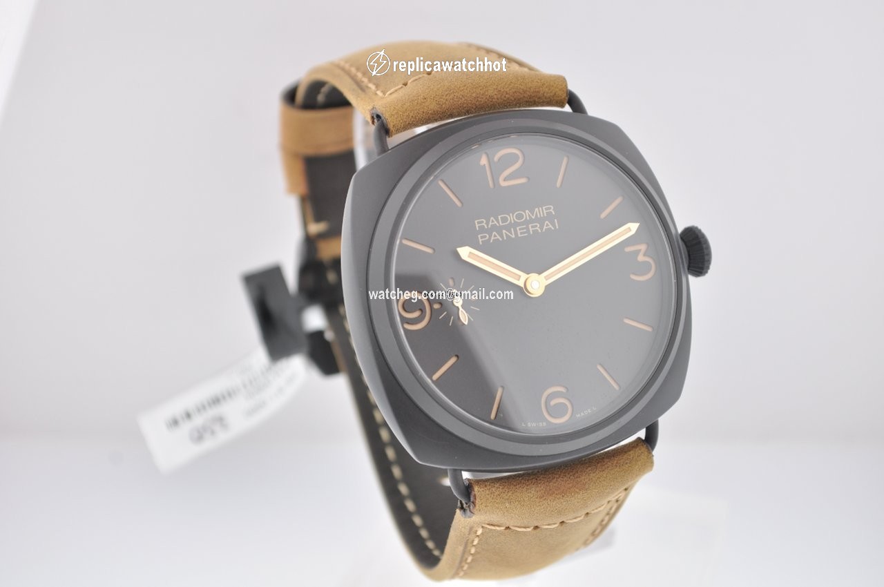 Panerai Radiomir 3 Days 47mm Mens watch Unisex Manual winding Ceramic PAM00504 2