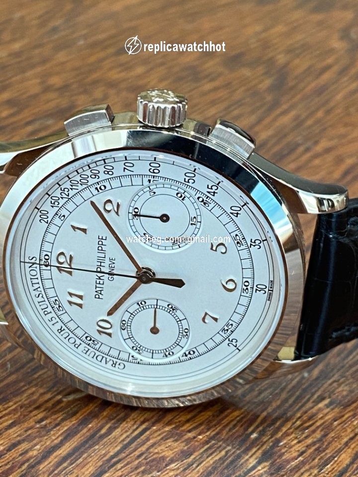 Patek Philippe Chronograph Mens watch Unisex Manual winding White gold 5170G 2
