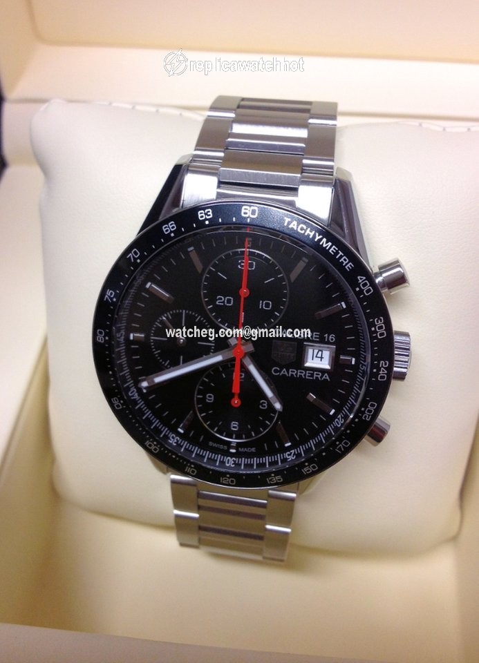 TAG Heuer Carrera Calibre 16 Mens watch Unisex Automatic Steel CV201AK 2