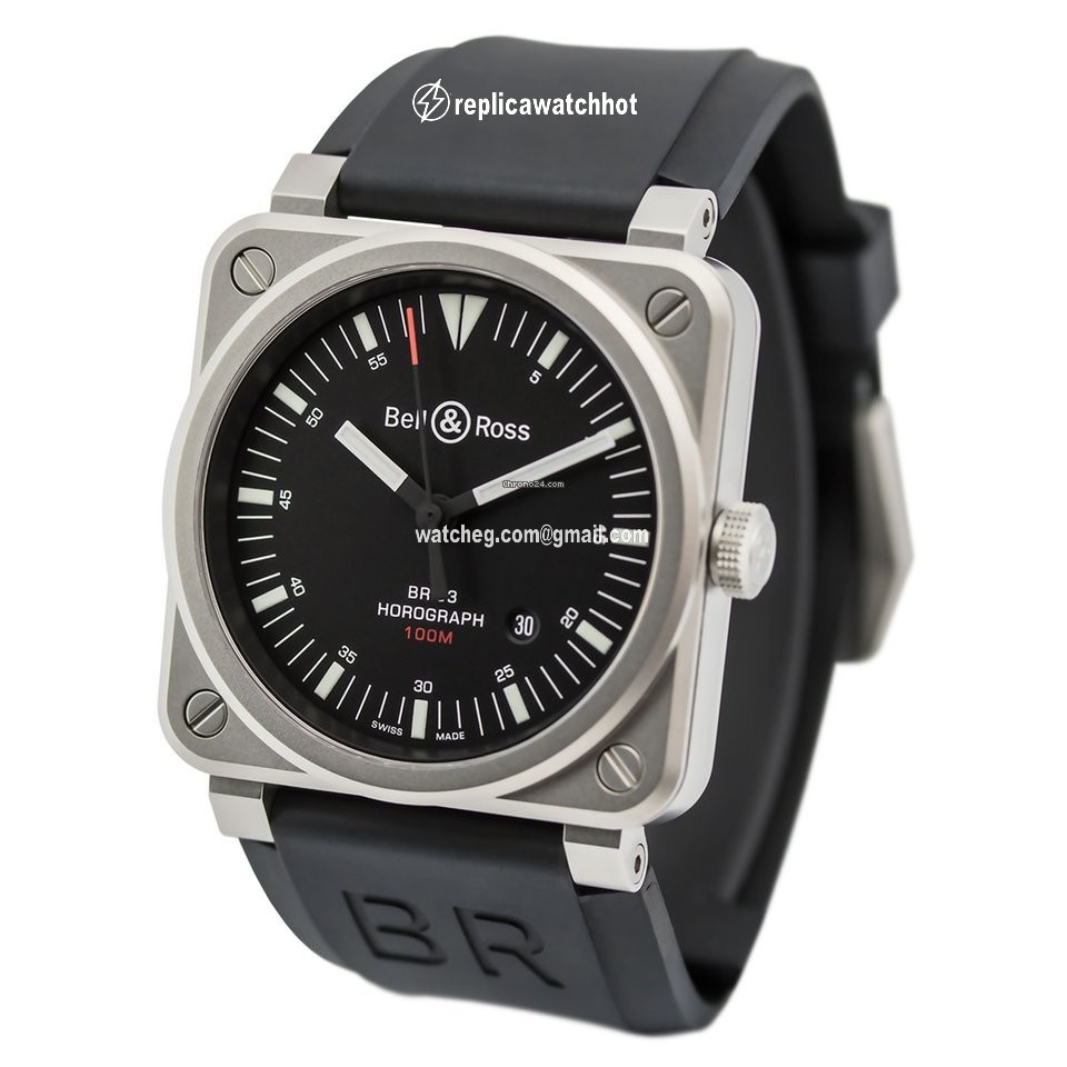 Bell & Ross BR 03 Mens watch Unisex Automatic Steel BR0392-HOR-BLC SRB 2
