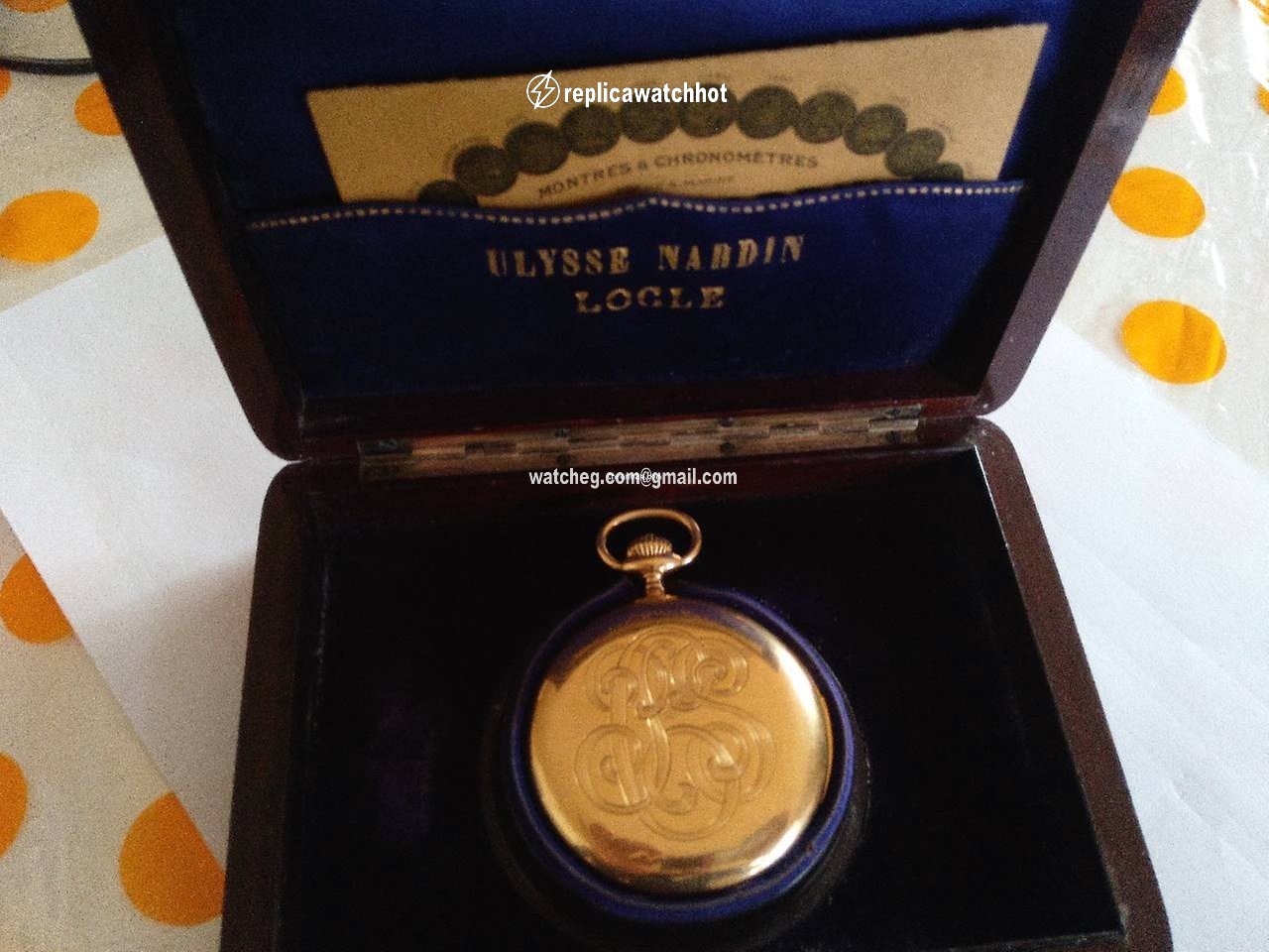 Ulysse Nardin Manual winding Yellow gold 55818-16785-B1 2