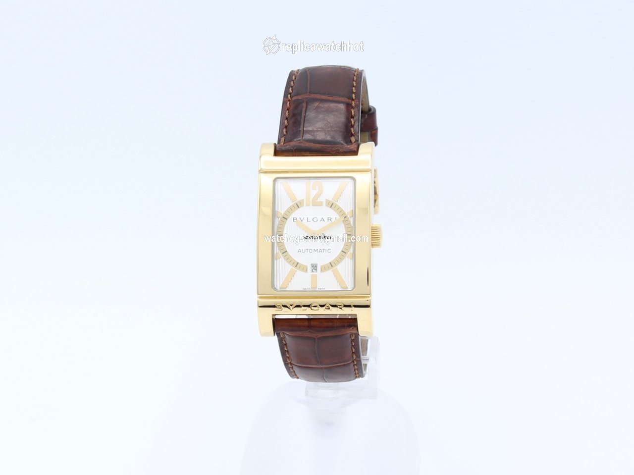 Bulgari Rettangolo Mens watch Unisex Automatic Yellow gold L2865 2