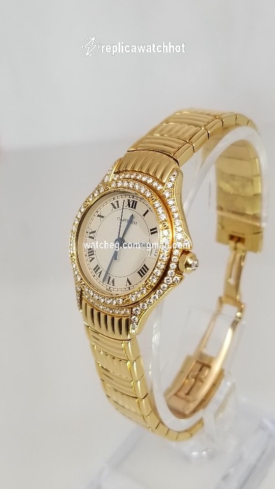 Cartier Cougar Womens watch Quartz Yellow gold 16413 2