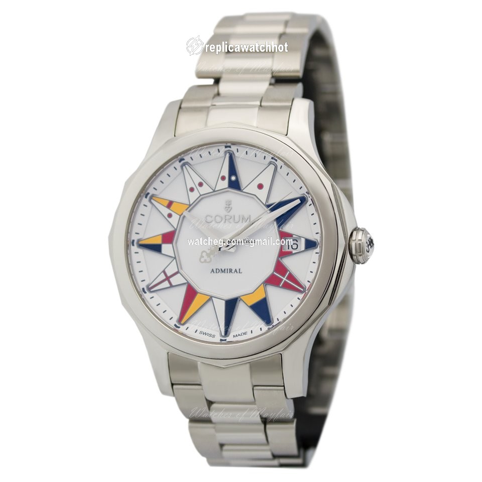 Corum Admirals Cup Legend 38 Womens watch Automatic Steel A082 03184 C 082.200.20 V200 BL12 2