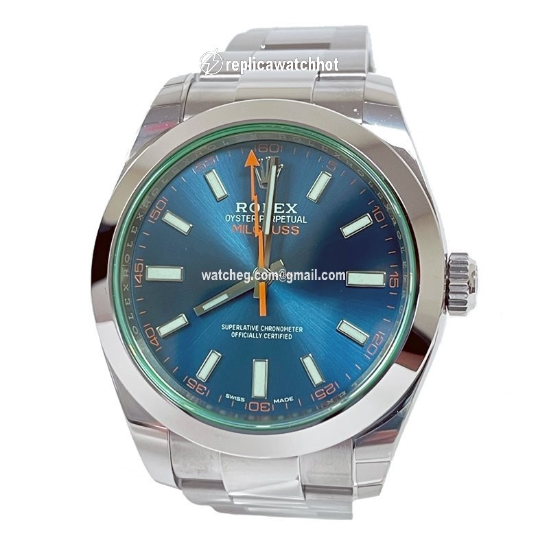 Rolex Milgauss Mens watch Unisex Steel 116400GV BLO 2