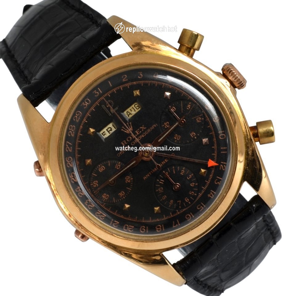 Rolex Chronograph Mens watch Unisex Rose gold Manual winding 4767 2