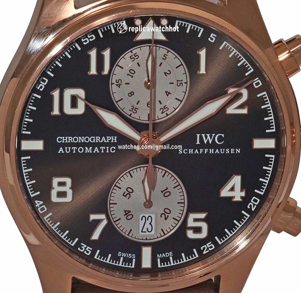 IWC Pilot Chronograph Mens watch Unisex Automatic Rose gold IW387805 2