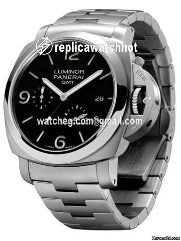 Panerai Luminor 1950 3 Days GMT Power Reserve Automatic Mens watch Unisex Automatic Steel PAM00347 2