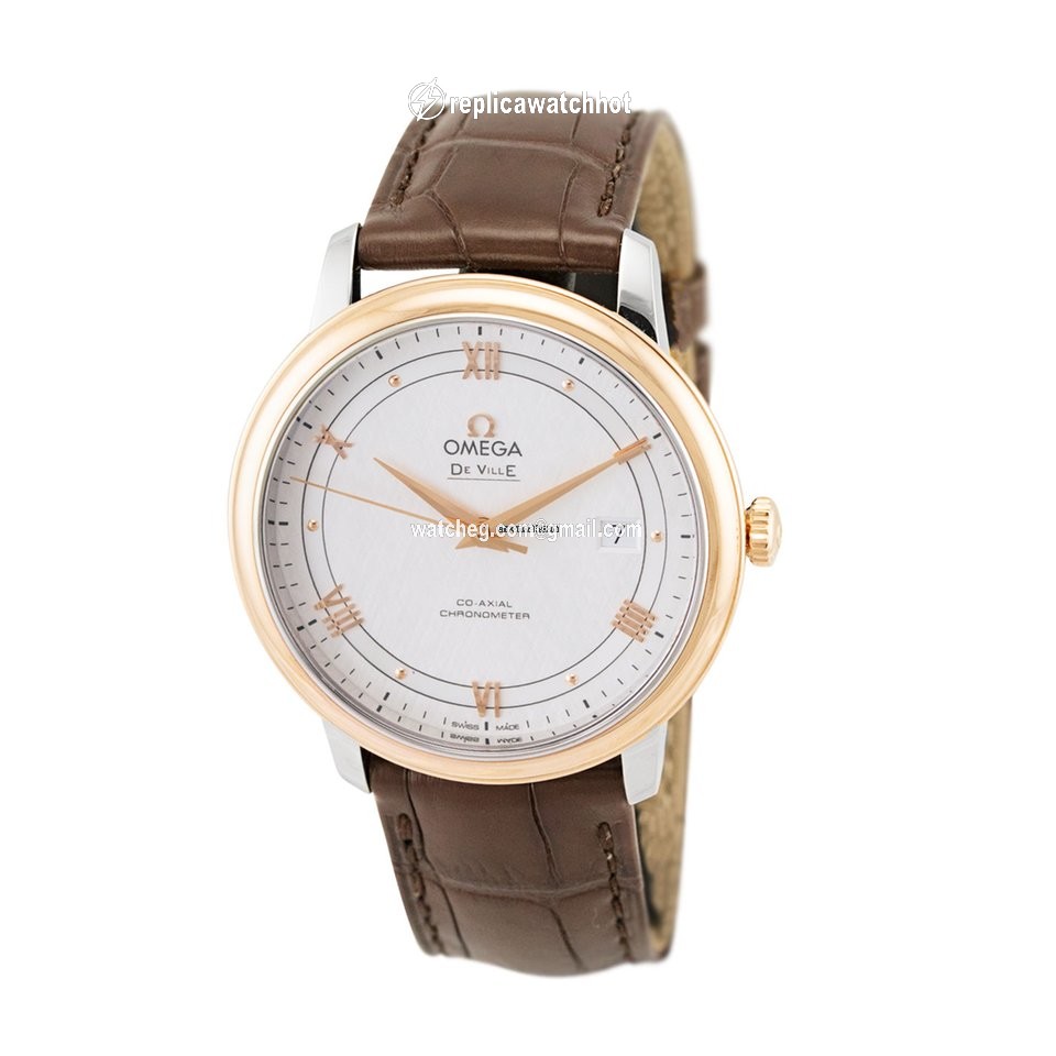 Omega De Ville Prestige Mens watch Unisex Automatic Gold Steel 424.23.40.20.02.002 2