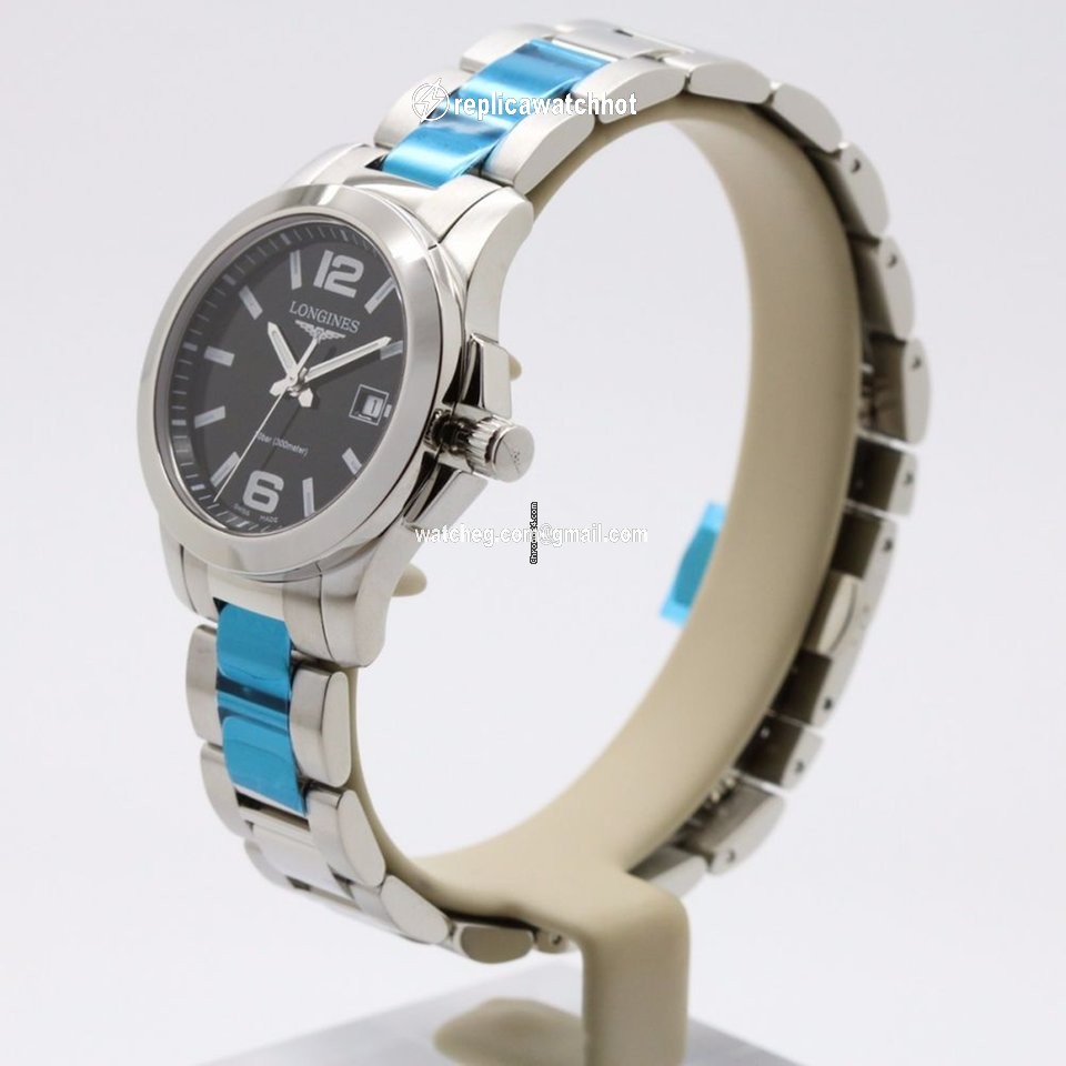 Longines Conquest Womens watch Quartz Steel L3.376.4.58.6 2