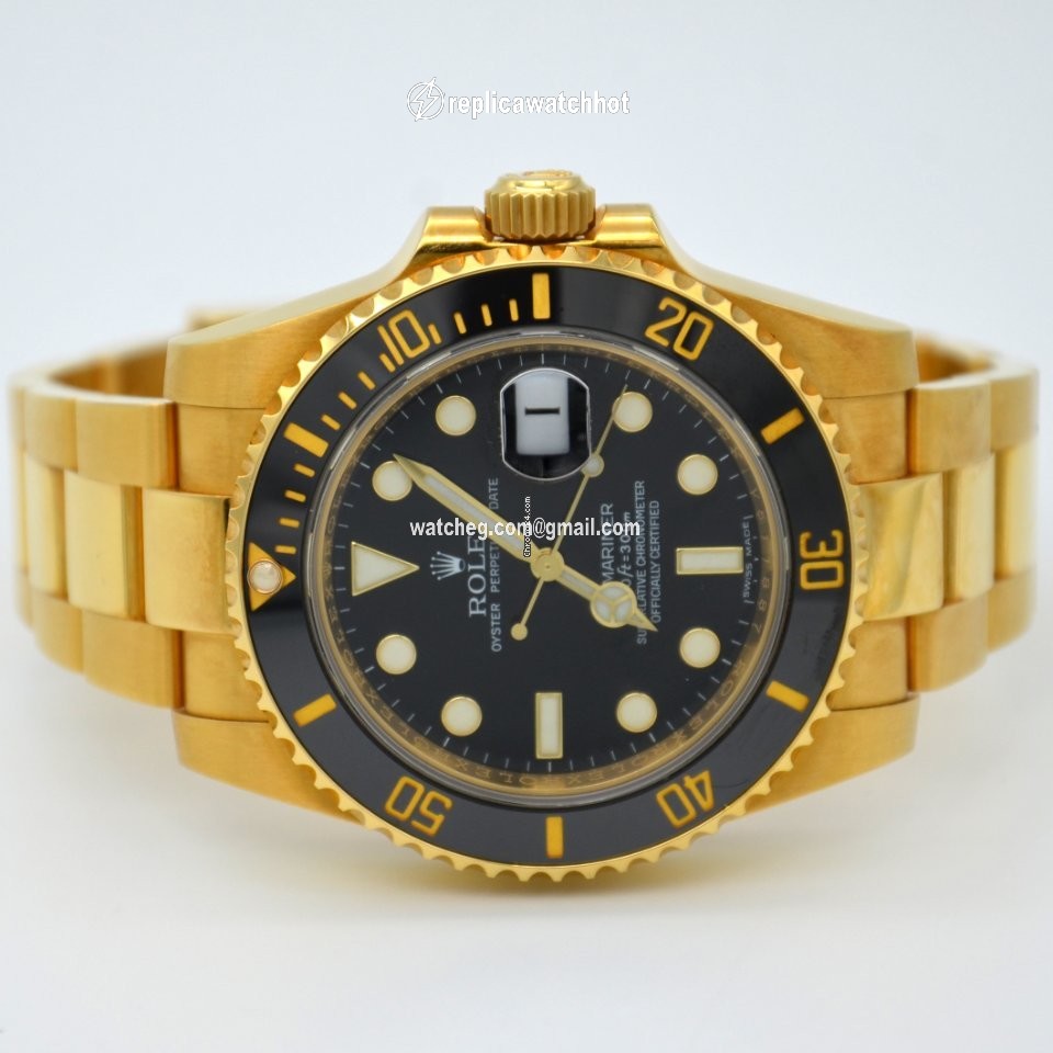 Rolex Submariner Date Mens watch Unisex Yellow gold Automatic 116618 2