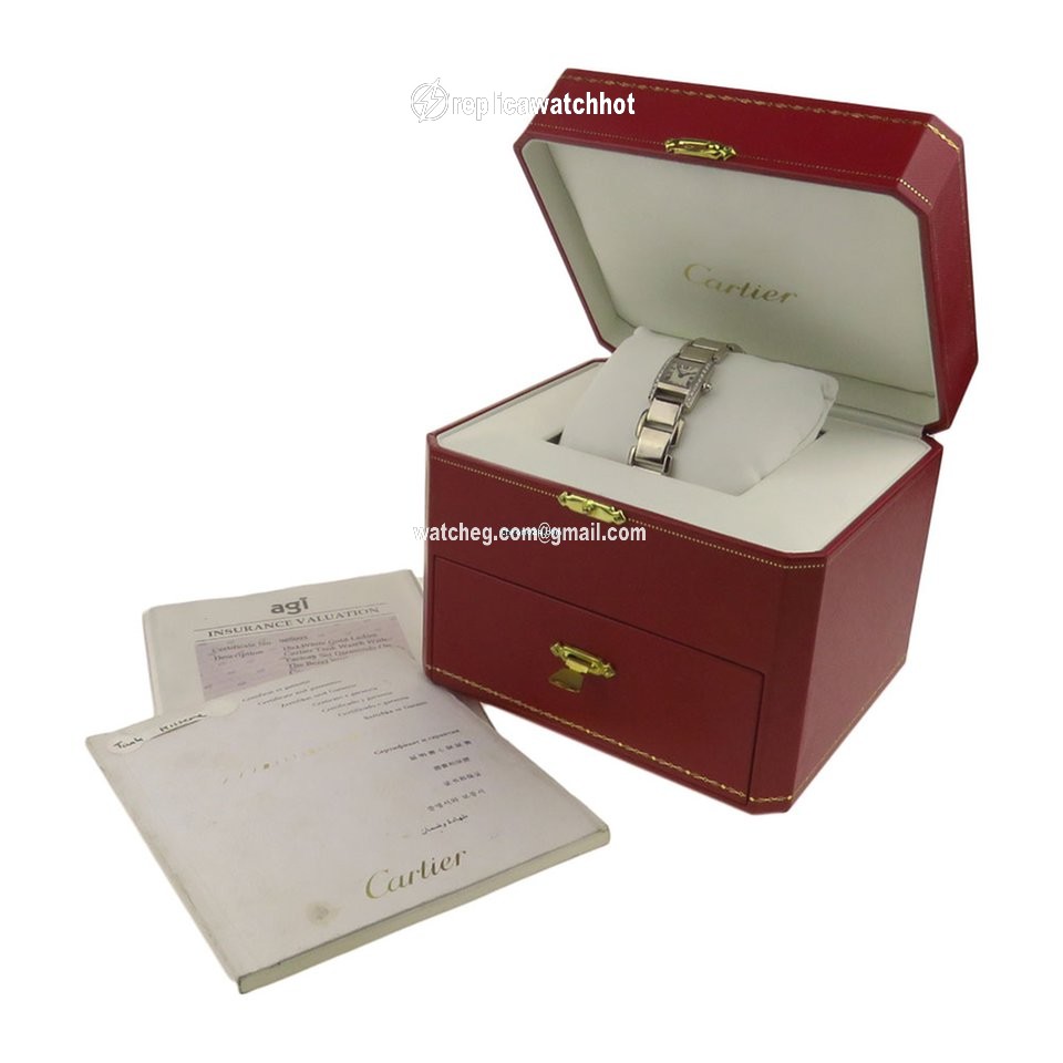 Cartier Tank Womens watch Quartz White gold WE70069H 2