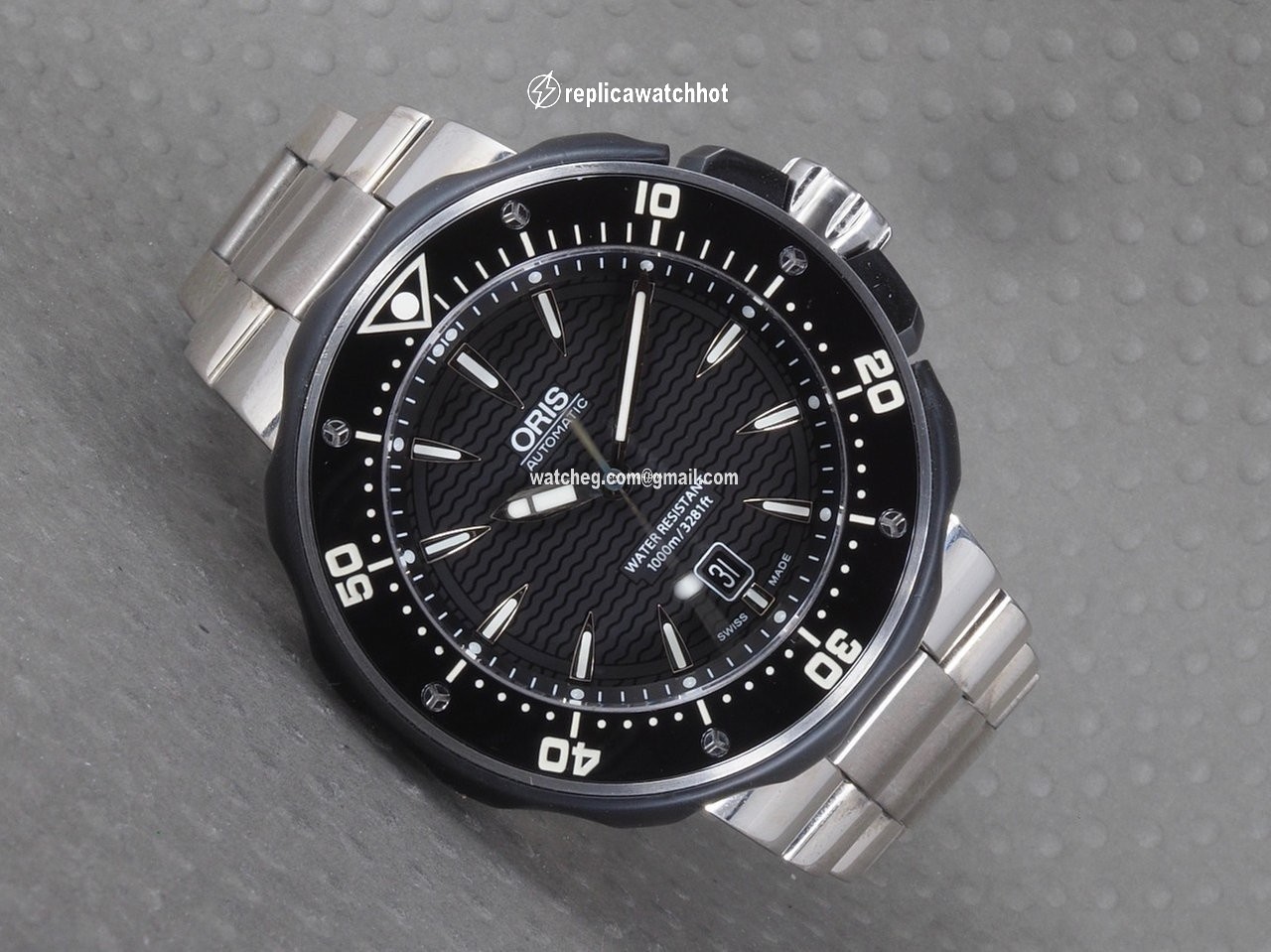 Oris ProDiver Date Mens watch Unisex Automatic Titanium 01 733 7646 7154-07 8 26 71PEB 2